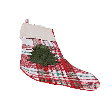 St. Nicholas Square® Plaid Christmas Tree Stocking