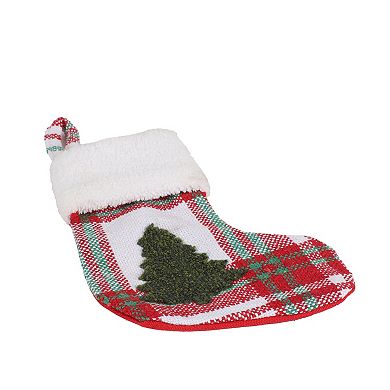 St. Nicholas Square® Plaid Mini Tree Christmas Stocking