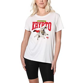 Women's DC Comics Superman Krypto College Graphic Tee