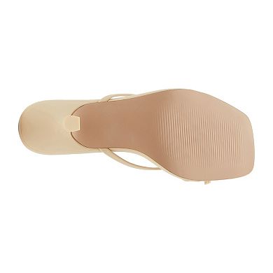 Madden Girl Charlotte Women's Slip-On Kitten Heel Sandals