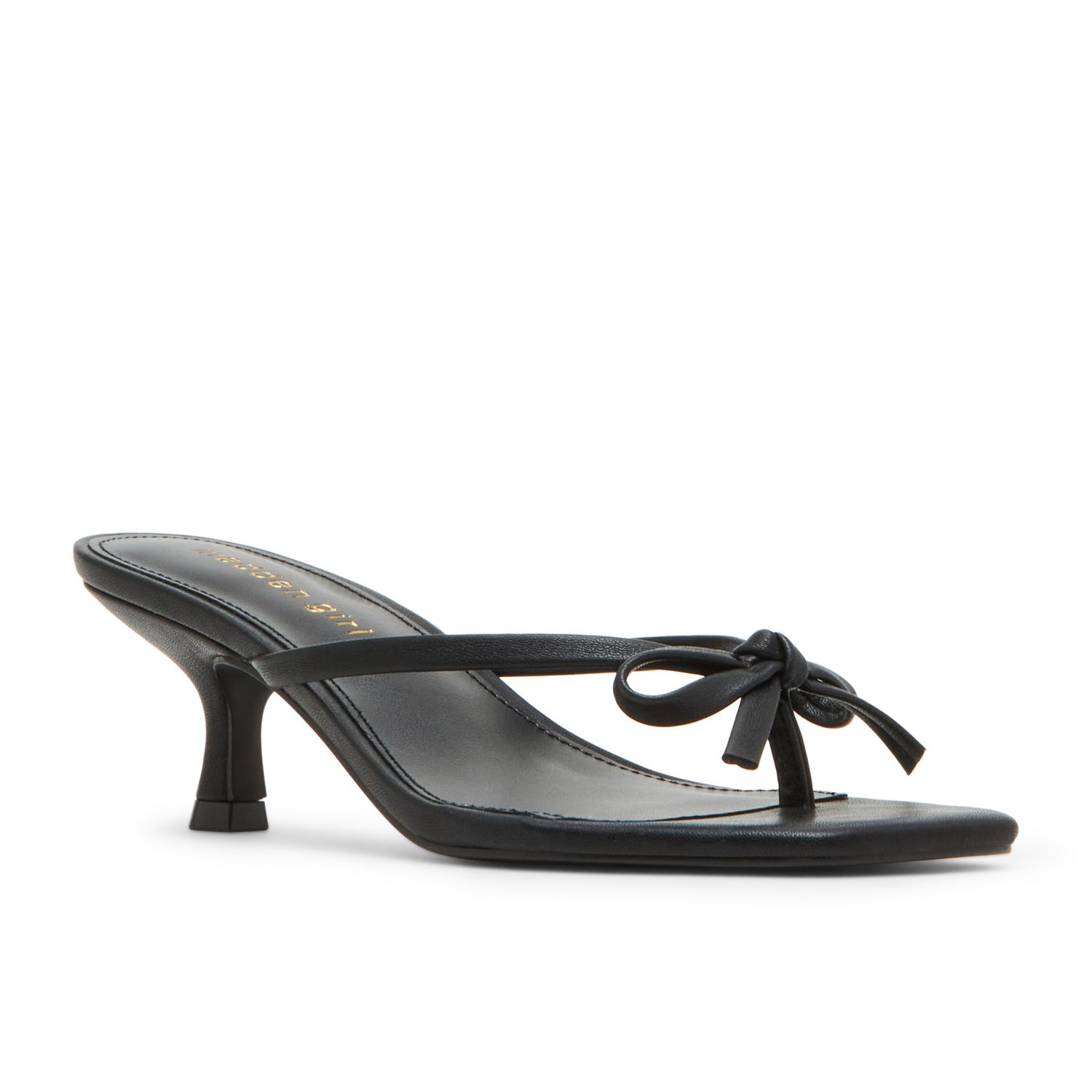 Женские сандалии Madden Girl Charlotte Slip-On Kitten Heel Sandals