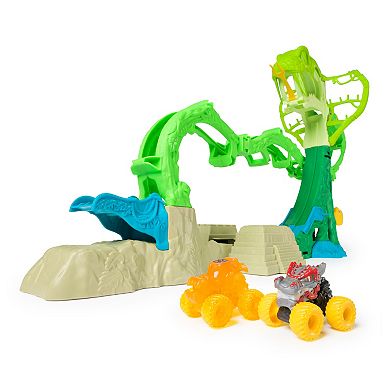 Monster Jam Mini Jams Cobra's Crazy Escape Motorized Playset with 2-pk. Die-Cast Trucks