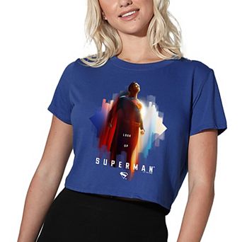 Women's DC Comics Superman 2025 Look Up Shield Graphic Crop Tee