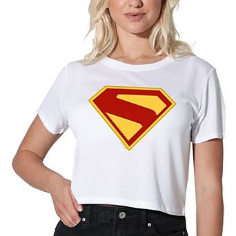 Women's DC Comics Superman 2025 Logo Graphic Crop Tee