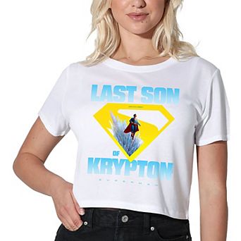 Women's DC Comics Superman Last Son of Krypton Graphic Crop Tee