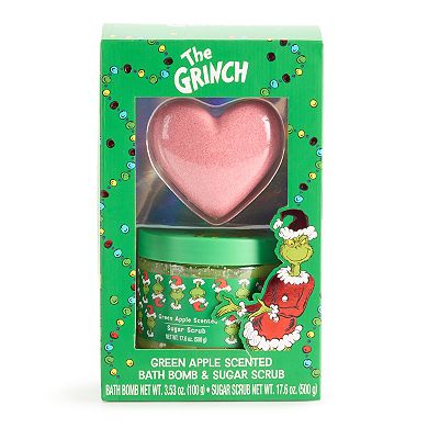 Grinch Bath Bomb & Sugar Scrub Set