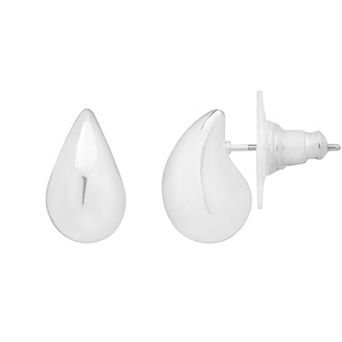 LC Lauren Conrad Pear Shape Dome Nickel Free Earrings