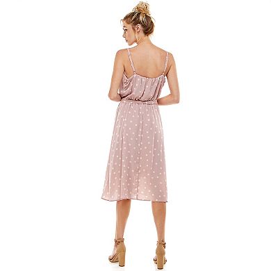 Women's Luxology Self-Belted Midi Dress