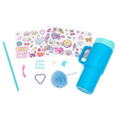 Just My Style Personalize Your Own Tumbler with 20+ Water-Resistant Decals