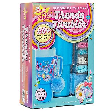 Just My Style Personalize Your Own Tumbler with 20+ Water-Resistant Decals
