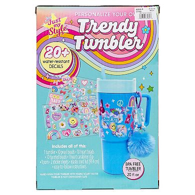 Just My Style Personalize Your Own Tumbler with 20+ Water-Resistant Decals