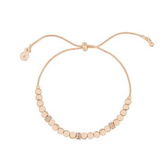LC Lauren Conrad Metal Bead Pull-Tie Bracelet