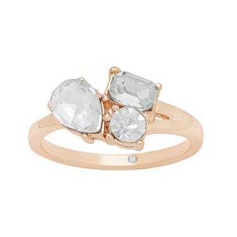 LC Lauren Conrad 3-Stone Cluster Ring