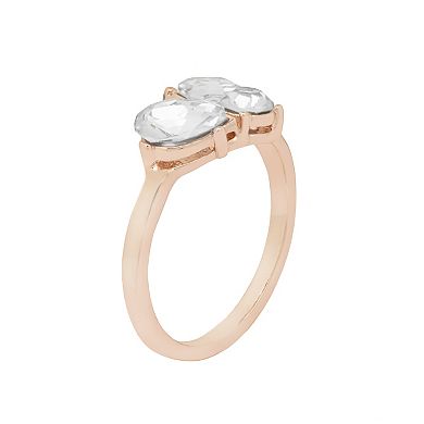 LC Lauren Conrad 3-Stone Cluster Ring