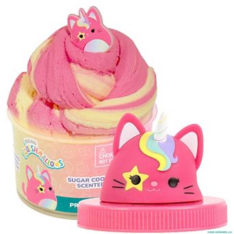 Original Squishmallows Sugar Cookie-Scented Squish Topper Jar - Sienna the Caticorn Premium Cloud Slime
