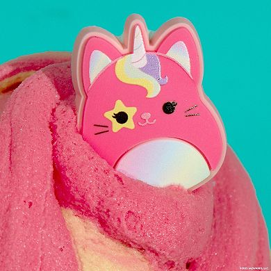 Original Squishmallows Sugar Cookie-Scented Squish Topper Jar - Sienna the Caticorn Premium Cloud Slime