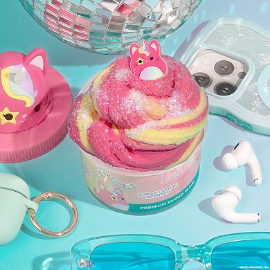 Original Squishmallows Sugar Cookie-Scented Squish Topper Jar - Sienna the Caticorn Premium Cloud Slime