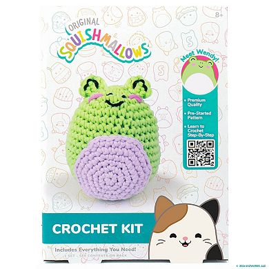 Original Squishmallows Wendy the Frog Crochet Kit