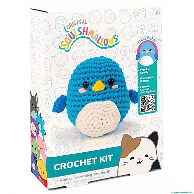 Original Squishmallows Bebe the Bluebird Crochet Kit