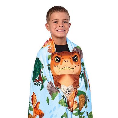 Jurassic Park Plush Throw & Pillow Hugger Set