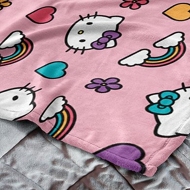 Sanrio Hello Kitty Plush Throw & Pillow Hugger Set