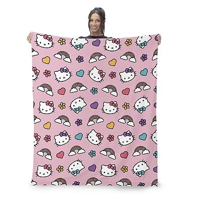 Sanrio Hello Kitty Plush Throw & Pillow Hugger Set