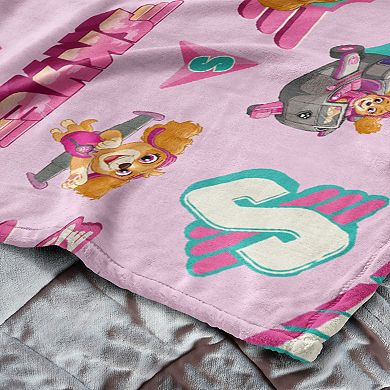 Nickelodeon Paw Patrol Soar Like Skye Plush Throw & Pillow Hugger Set