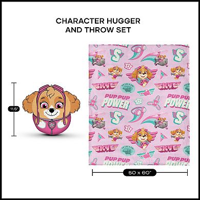 Nickelodeon Paw Patrol Soar Like Skye Plush Throw & Pillow Hugger Set