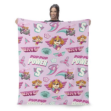 Nickelodeon Paw Patrol Soar Like Skye Plush Throw & Pillow Hugger Set