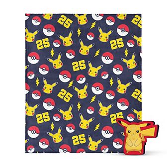 Pokémon Pikachu Plush Throw & Pillow Hugger Set