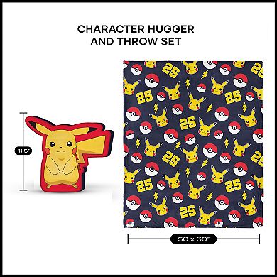 Pokémon Pikachu Plush Throw & Pillow Hugger Set