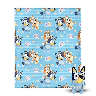 Bluey Dance Fun Plush Throw & Pillow Hugger Set