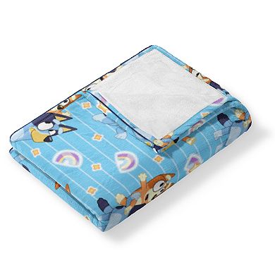 Bluey Dance Fun Plush Throw & Pillow Hugger Set
