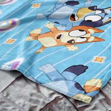 Bluey Dance Fun Plush Throw & Pillow Hugger Set