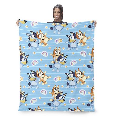 Bluey Dance Fun Plush Throw & Pillow Hugger Set