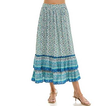 Women's Luxology Long Ruffle Skirt