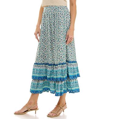 Women's Luxology Long Ruffle Skirt