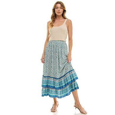 Women's Luxology Long Ruffle Skirt