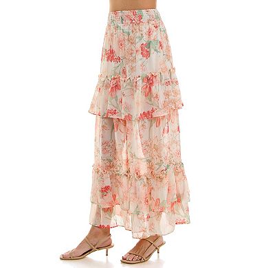 Women's Luxology Tiered Smocked Skirt