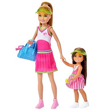 Barbie Stacie & Chelsea Tennis Playset with 2 Dolls, Net & Accessories