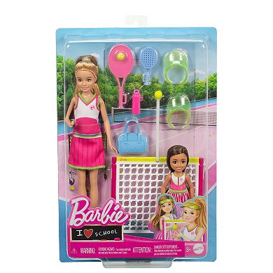 Barbie Stacie & Chelsea Tennis Playset with 2 Dolls, Net & Accessories