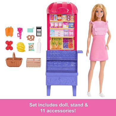 Barbie® Malibu at the Market Doll and Playset with 11 Accessories