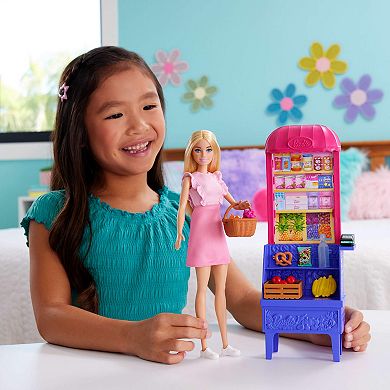 Barbie® Malibu at the Market Doll and Playset with 11 Accessories