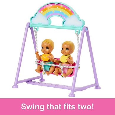 Barbie Skipper Babysitter Doll with Twin Nursery Playset and Accessories