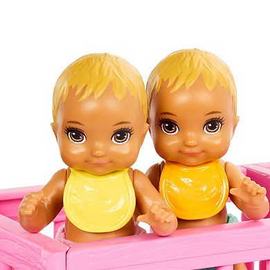 Barbie Skipper Babysitter Doll with Twin Nursery Playset and Accessories