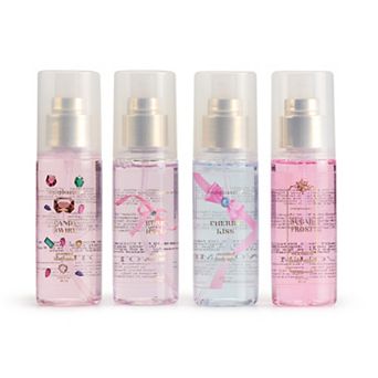 Simple Pleasures 4 pc Bejeweled Body Mist Set