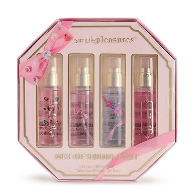 Simple Pleasures 4-pc. Bejeweled Body Mist Set
