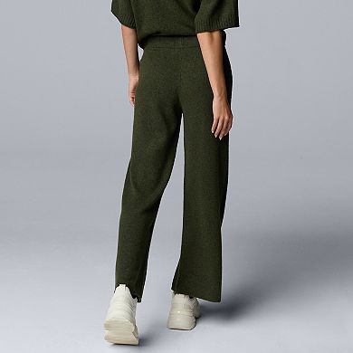 Women's Simply Vera Vera Wang Luxe Cashmere Blend Cable Sweater Pants