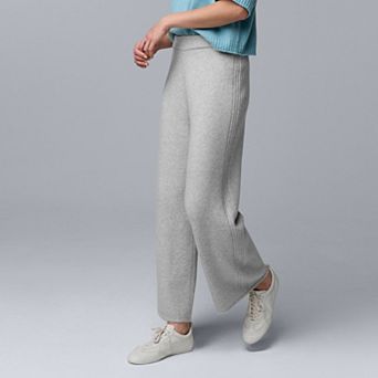 Women's Simply Vera Vera Wang Luxe Cashmere Blend Cable Sweater Pants