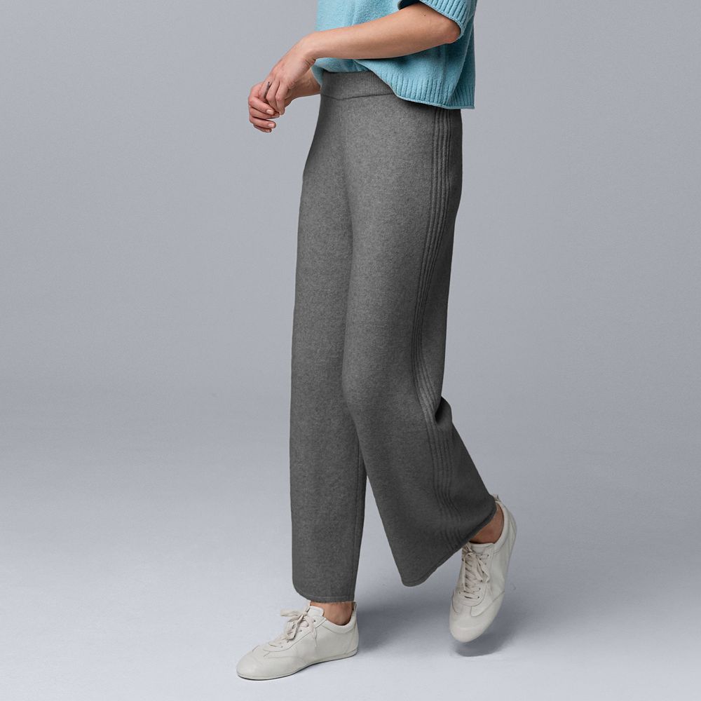 Women's Simply Vera Vera Wang Luxe Cashmere Blend Cable Sweater Pants